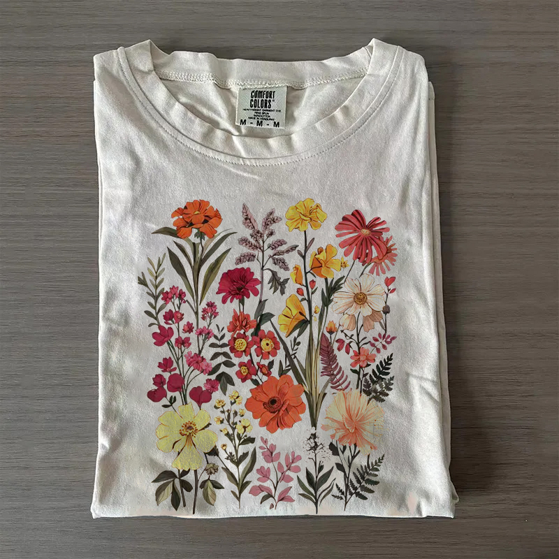 Vintage Wildflower Bouquet T-shirt