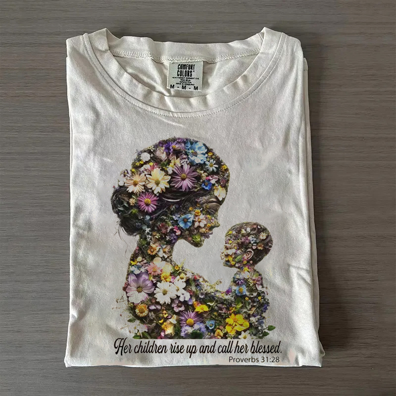 Christian Floral Mom T-shirt