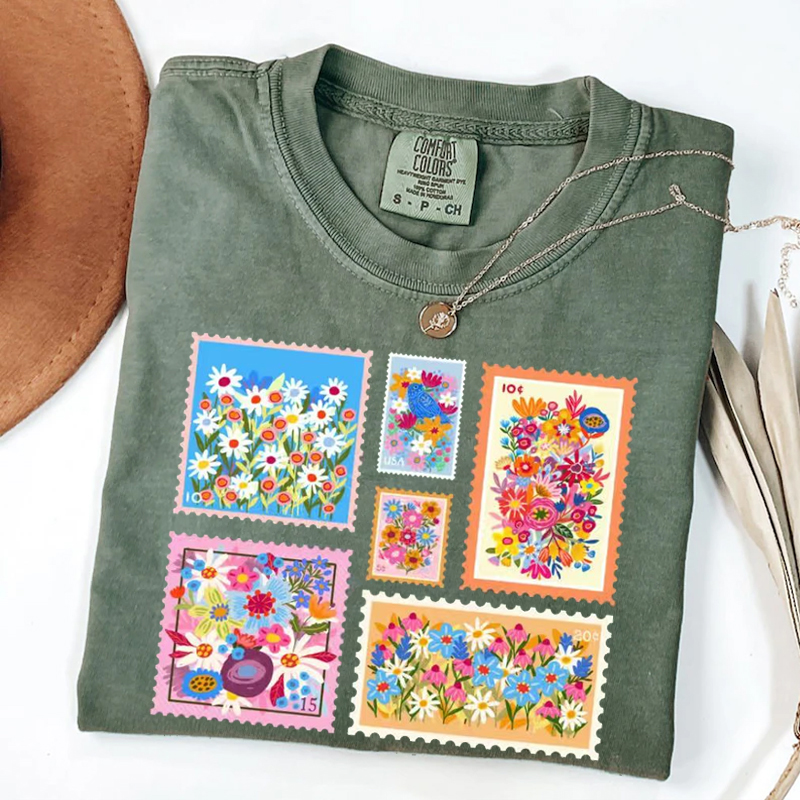 Floral Stamp T-shirt