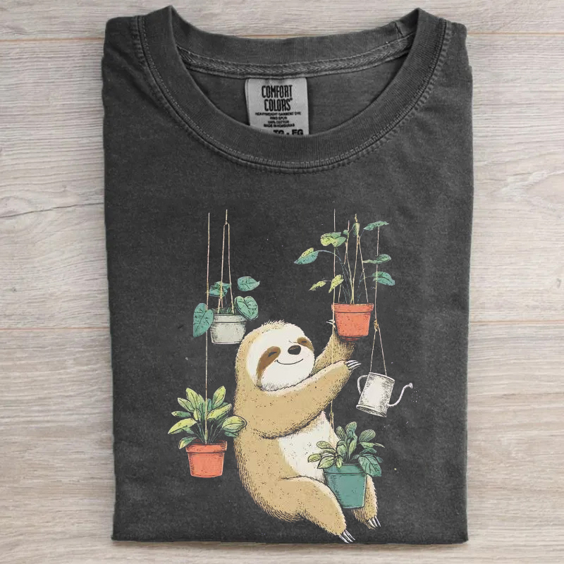 Sloth Gardening T-shirt
