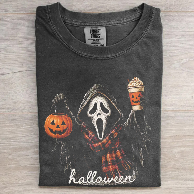Masked Ghost Halloween T-shirt