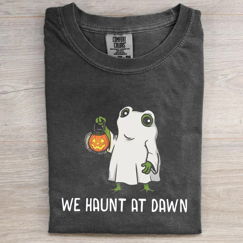 We Haunt At Dawn Frog Ghost T-shirt