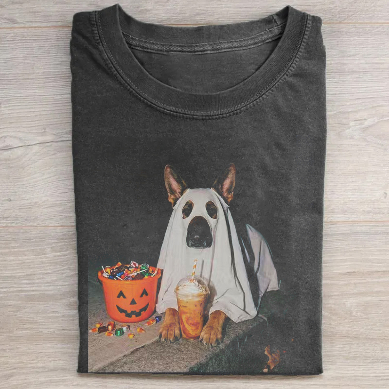 German Shepherd Dog Halloween T-shirt