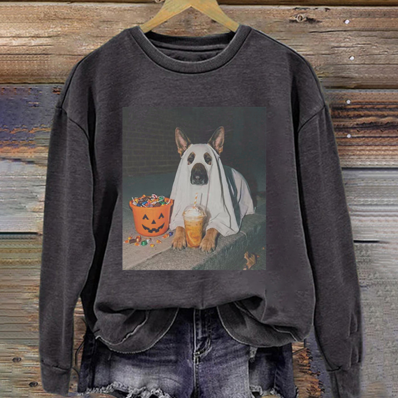 German Shepherd Dog Halloween Sweatshirt