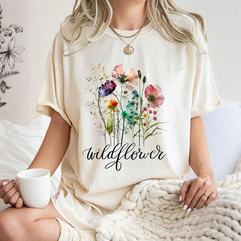 Comfort Colors Wild Flower Shirt