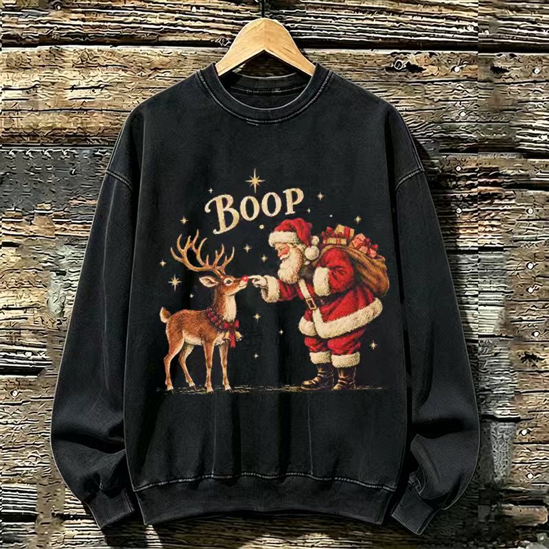 Vintage Santa Rudolph Christmas Sweatshirt