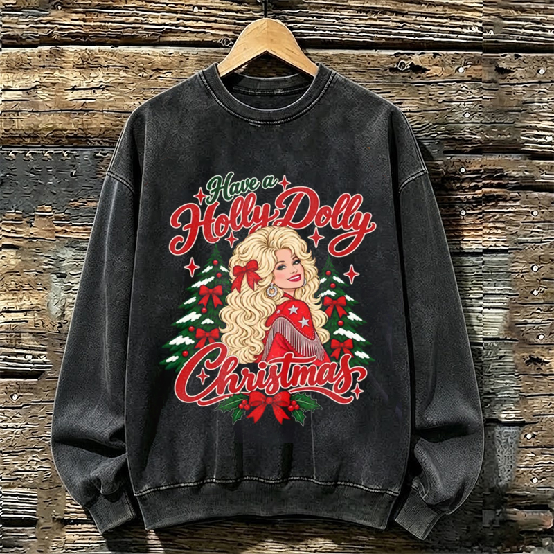 Holly Dolly Christmas Sweatshirt