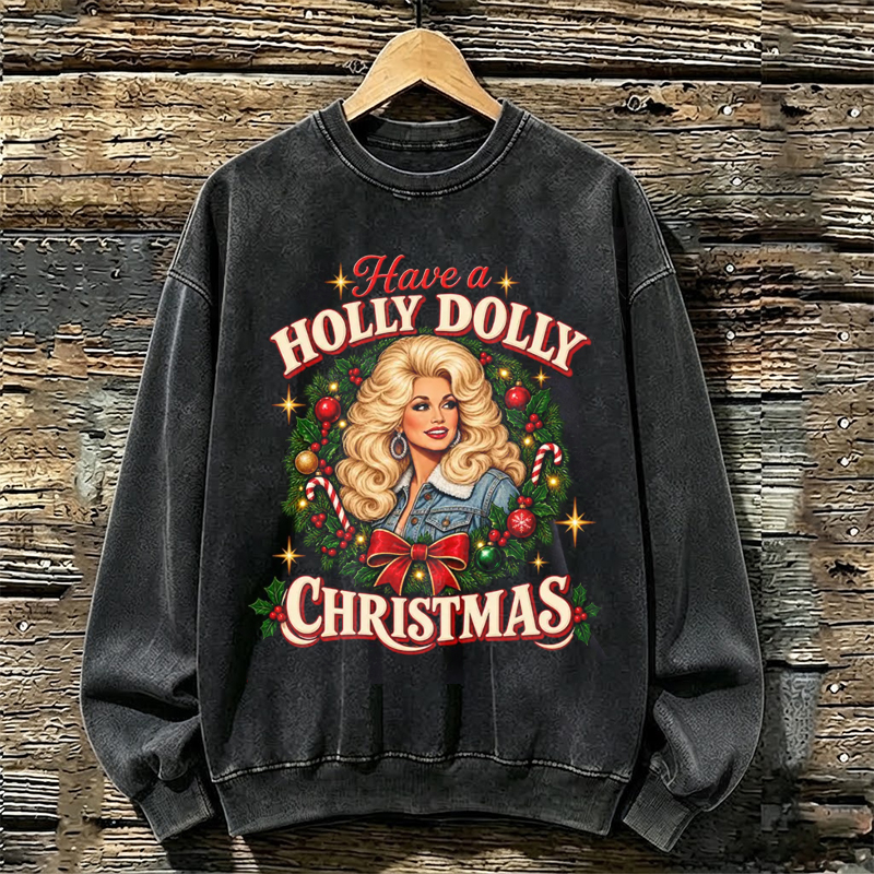 Holly Dolly Christmas Sweatshirt