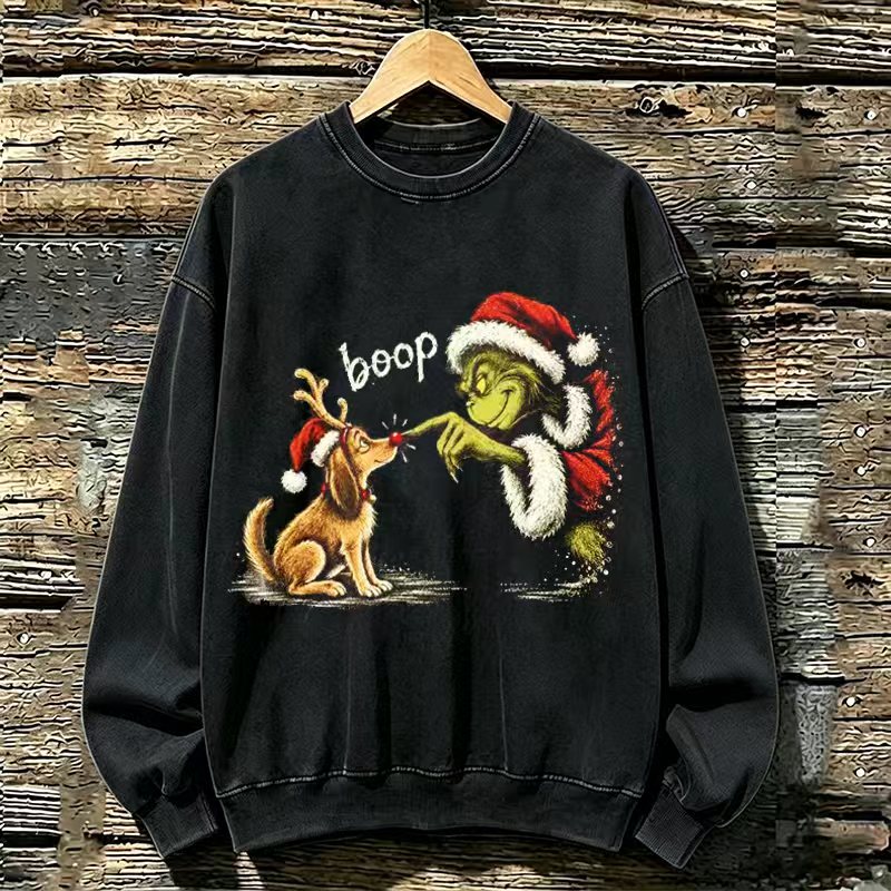 Grinch Christmas Long Sleeve Sweatshirt