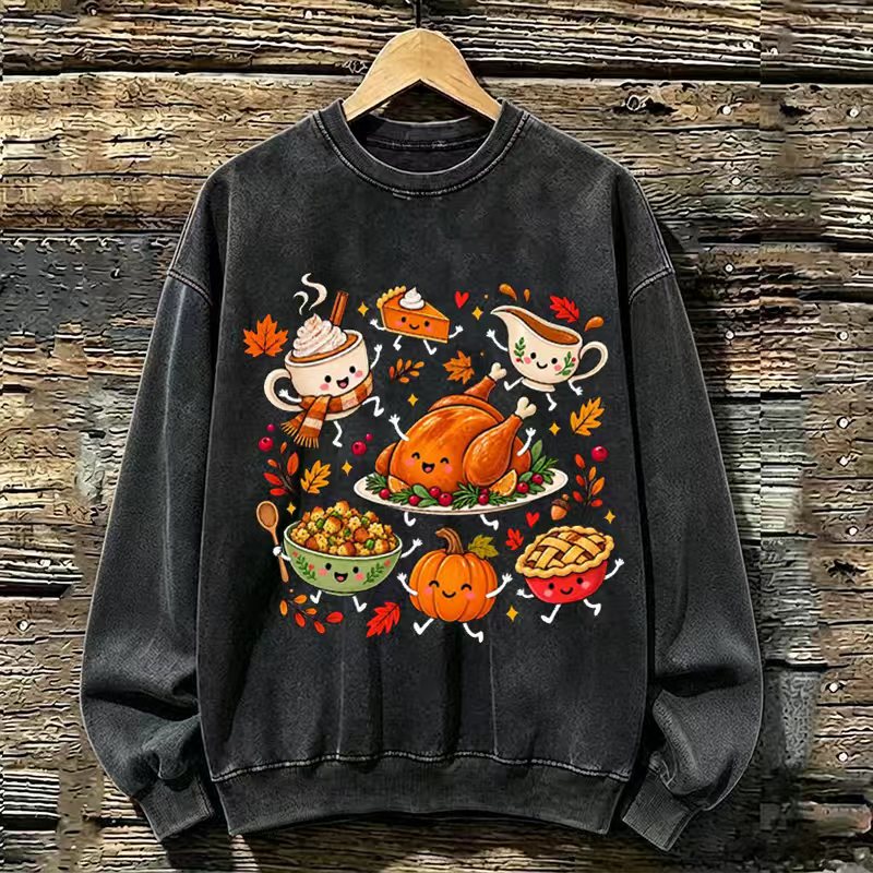 Thanksgiving Fall Doodle Sweatshirt