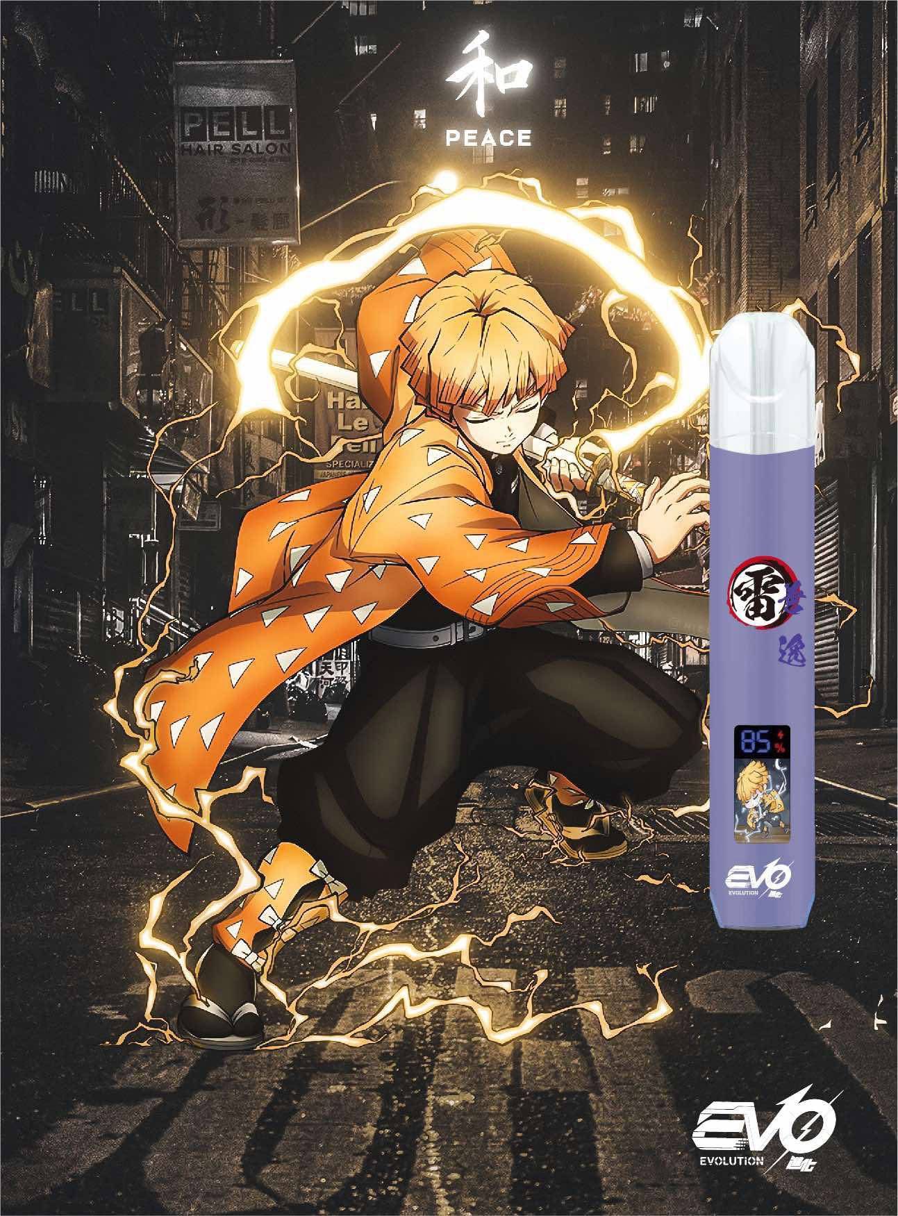 香港 Hongkong Vape超靚主機 EVO鬼滅之刃聯名款主機 發光熒幕 超高CP電子煙 一代適用煙機 香港現貨 最快當天送貨