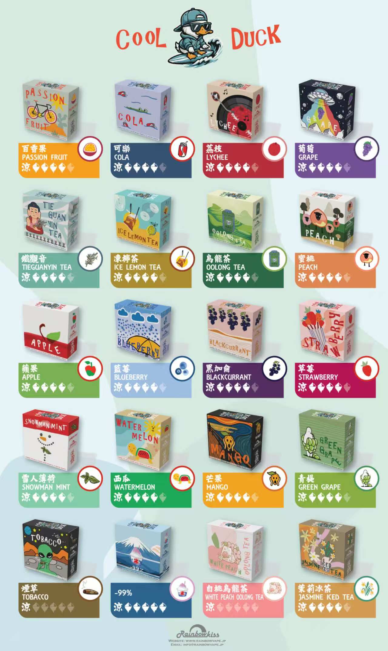 香港一次性電子煙DASH鴨嘴獸同款 COOL DUCK Rinbowkiss Disposable vape 2000 PUFFS 即棄型一次性電子煙煙機 現貨直發 可批發啖一次性電子煙煙機香港現貨直發 可批發vapehongkong