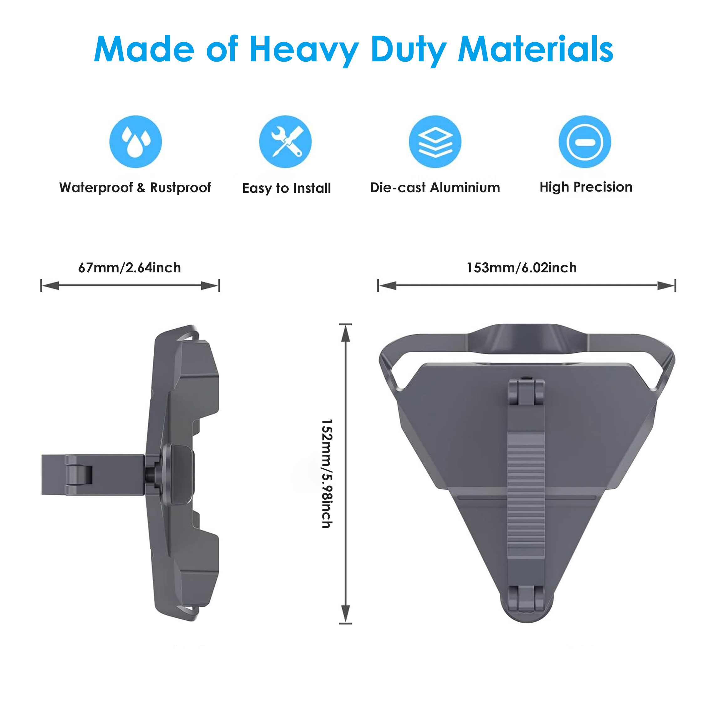 Starlink Mini Car Mount for Mini Dishy on The Top Roof of RVs Cars Boats Yachts