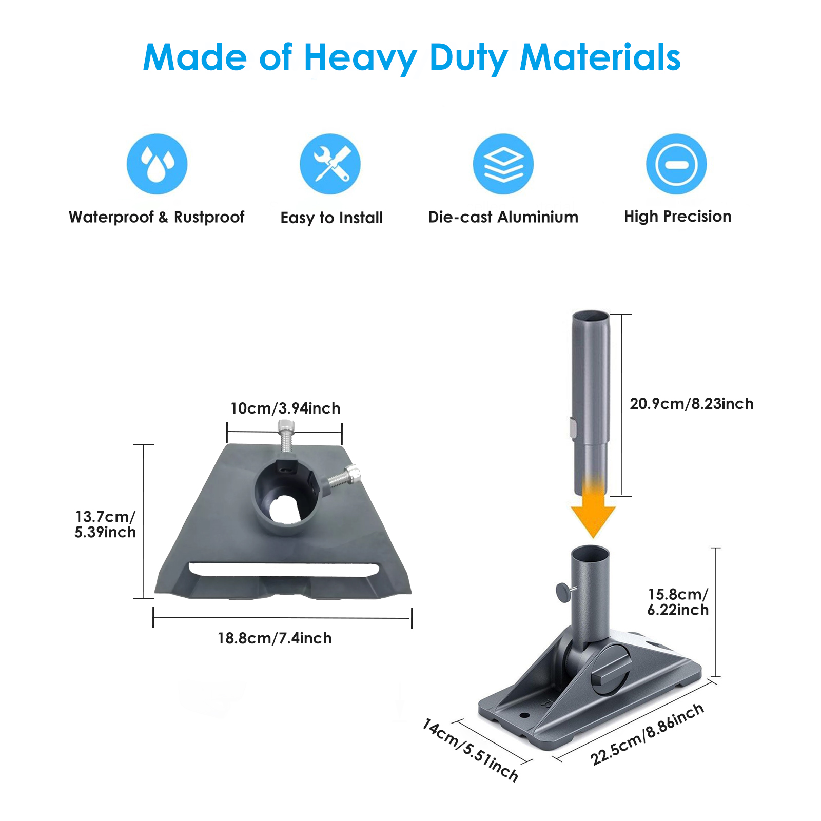 Original Starlink Gen 3 Pivot Mount for V3 Dishy Adjustable Starlink Mounting Kit for Roof and Wall Mounted-SEMTION
