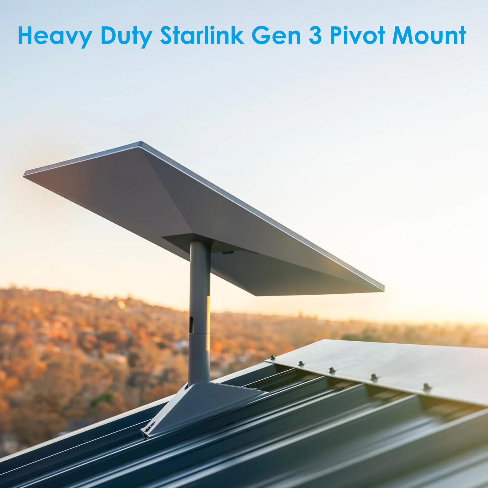 Original Starlink Gen 3 Pivot Mount for V3 Dishy Adjustable Starlink Mounting Kit for Roof and Wall Mounted-SEMTION