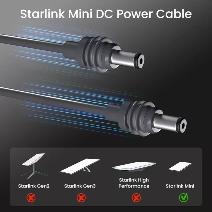 Starlink Mini DC Power Cable