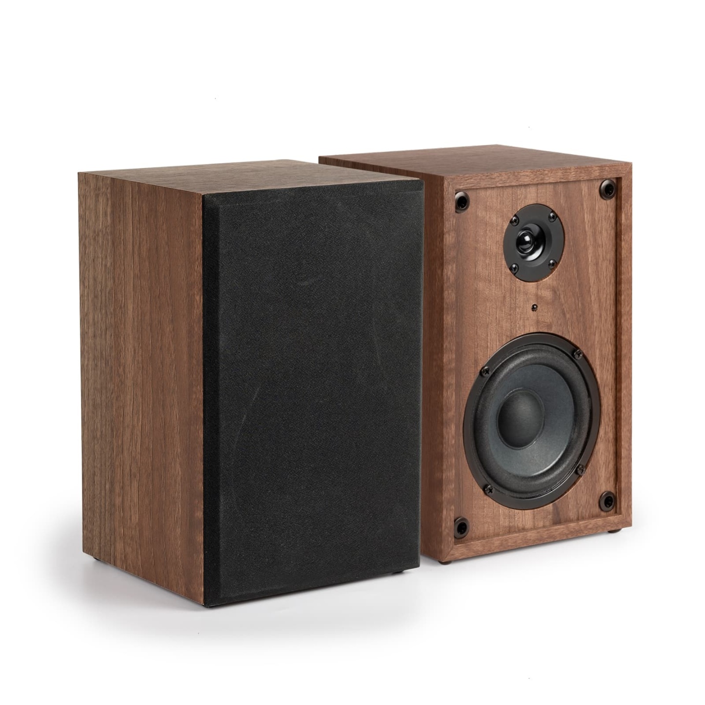 Bluetooth 4" Two 30W HiFi Bookshelf Speakers 2.0 Stereo Active for Vin