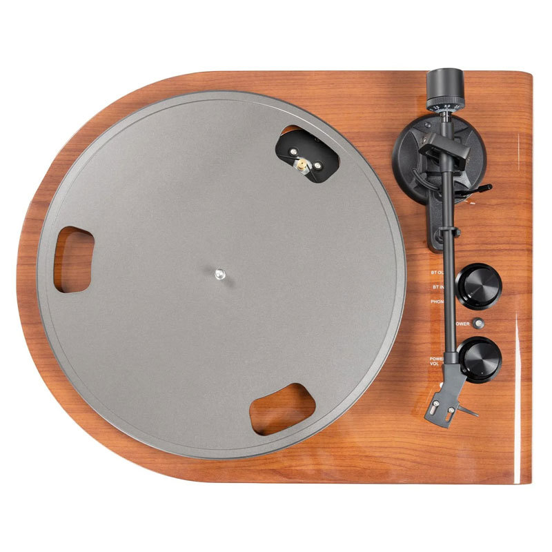 Wooden Bluetooth Turntable & Bookshelf Speakers Bundle UD009
