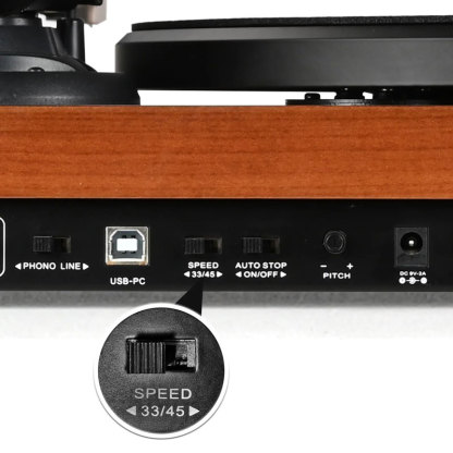 Wooden Bluetooth Turntable & Bookshelf Speakers Bundle UD009