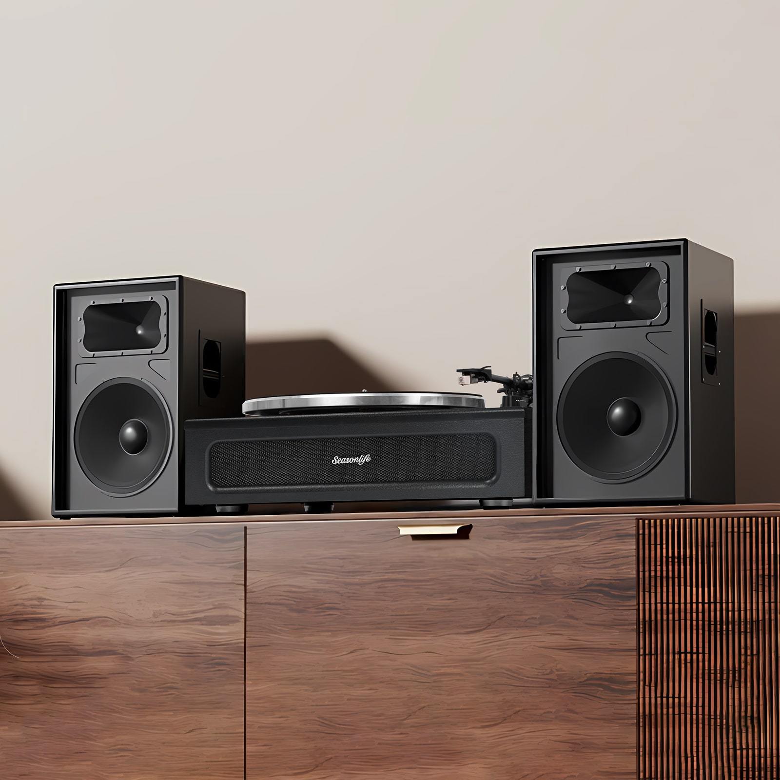 Upgraded Bluetooth All-in-One Record Player with Built-in S RetroLife ...