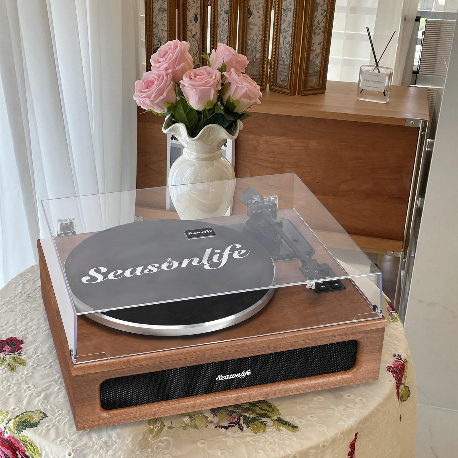 Upgraded Bluetooth All-in-One Record Player with Built-in S RetroLife ...
