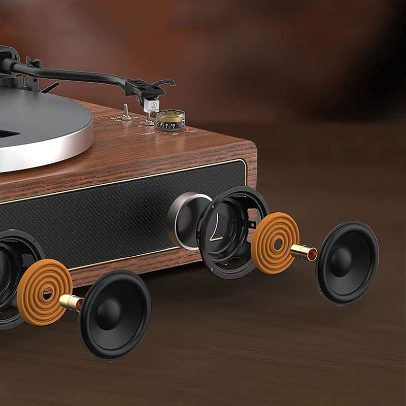 Modern Bluetooth Record Player & Turntable Stand Bundle R517