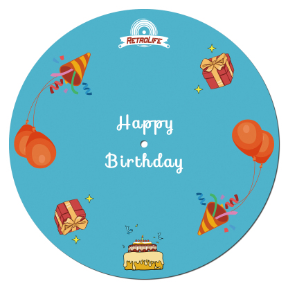 Retrolife Birthday Cake Pattern Vinyl Slip Mat 2mm