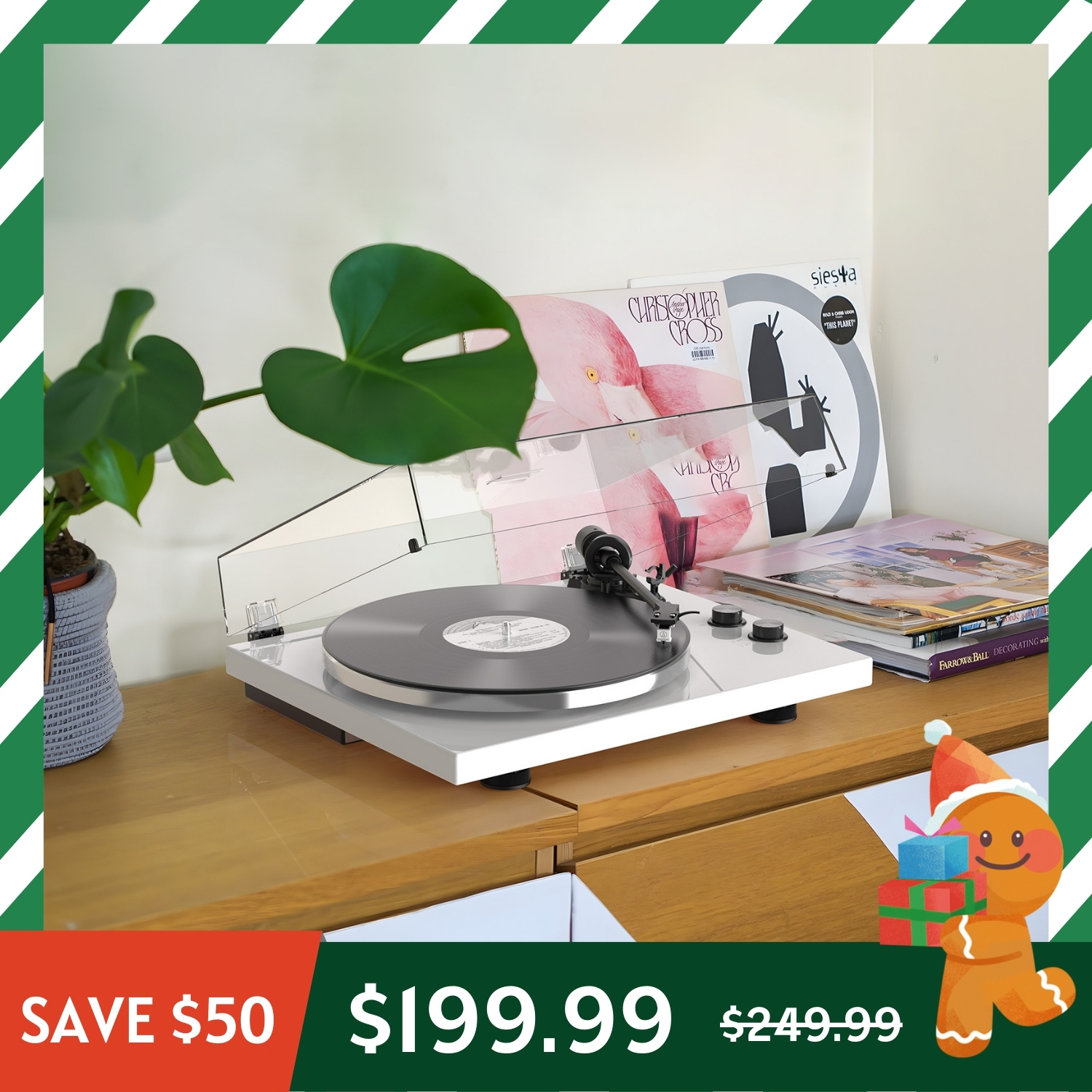 High Fidelity Wireless Audiophile Vinyl Turntable with MM Cartridge HQKZ-006