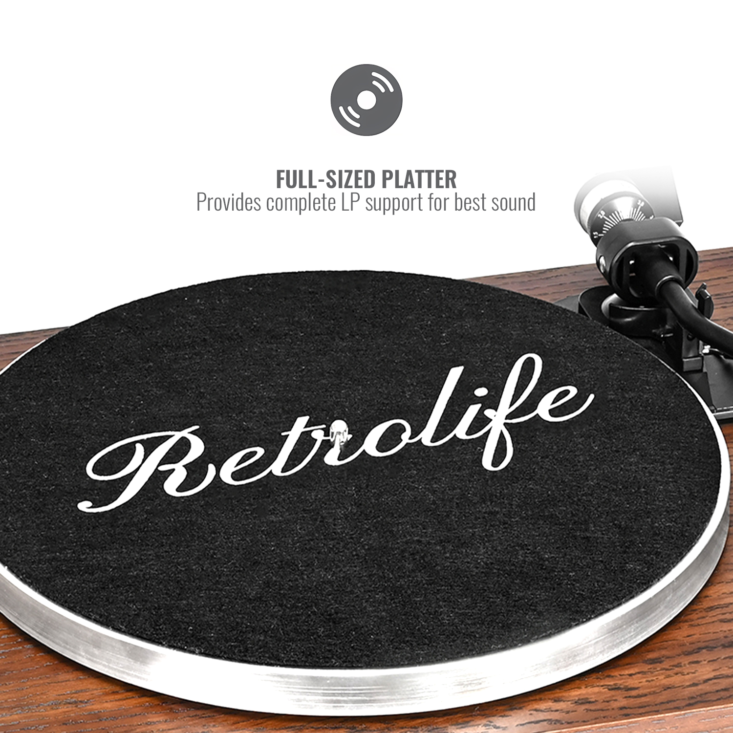 Retrolife | Vintage Record Player R517 with High Fidelity Sound ...