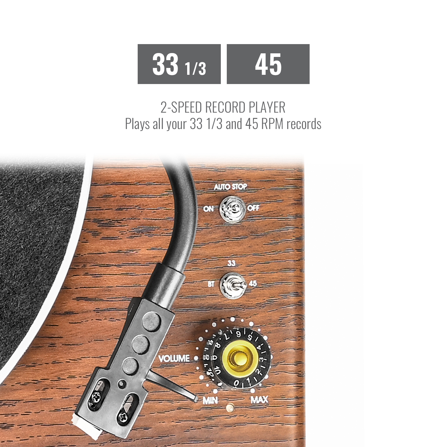Retrolife | Vintage Record Player R517 with High Fidelity Sound ...