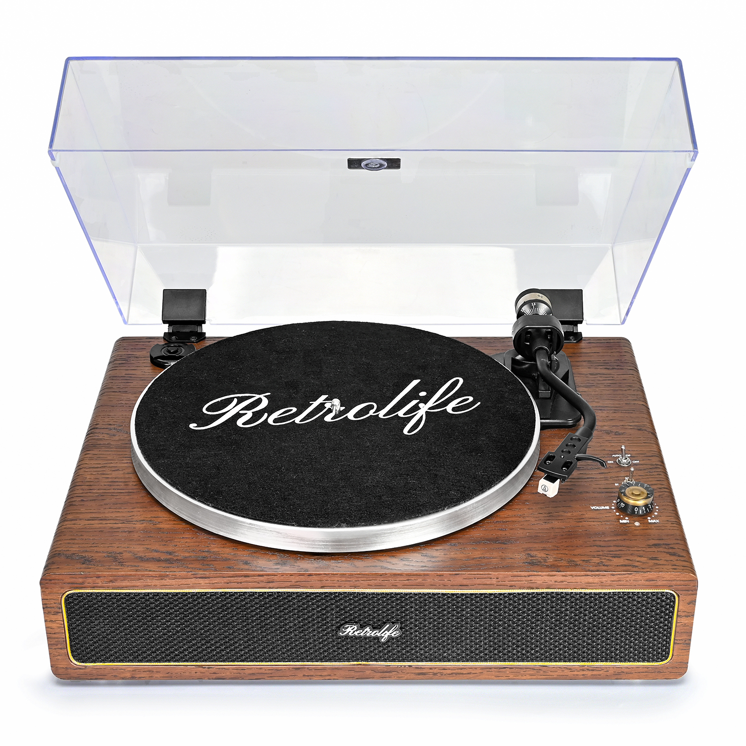 Kedok Record Player Vintage 3-Speed Bluetooth Vinyl Turntable with Stereo  Speaker, Belt Driven Suitcase Vinyl Record Player