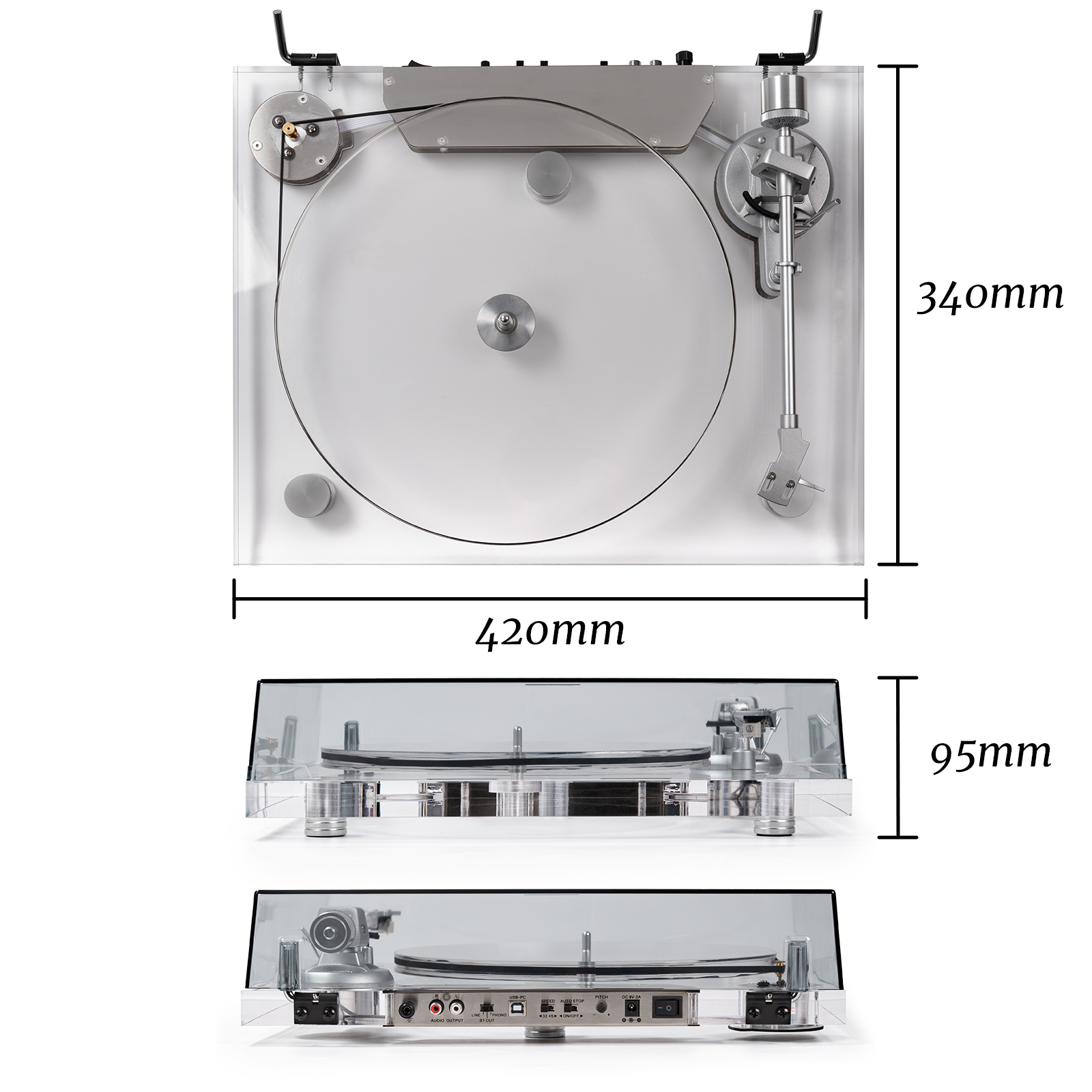 Fully Manual Belt-Drive Turntable ICE1