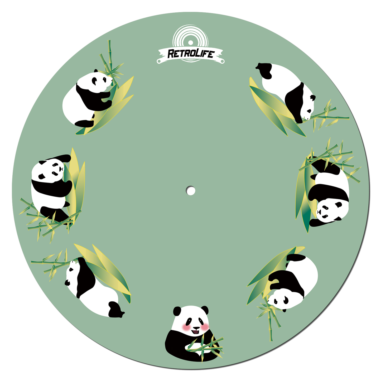 Retrolife Panda Pattern Vinyl Slip Mat 2mm