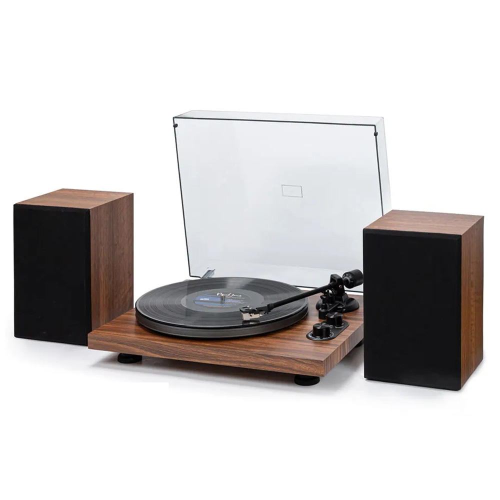 Modern Bluetooth Record Player HiFi System & ATN3600L Cartridge, Vinyl Record Cleaning Kits Bundle RetroLife UD006