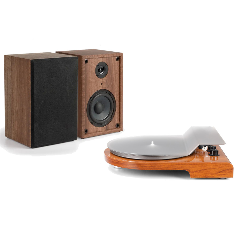 RetroLife Bundle Includes Bluetooth Turntable HQKZ-006 and Integrated Record Player Stand