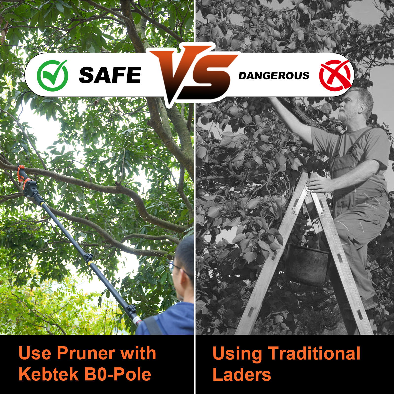 Extendable Pole for B05540 21V 40MM KST Electric Pruner