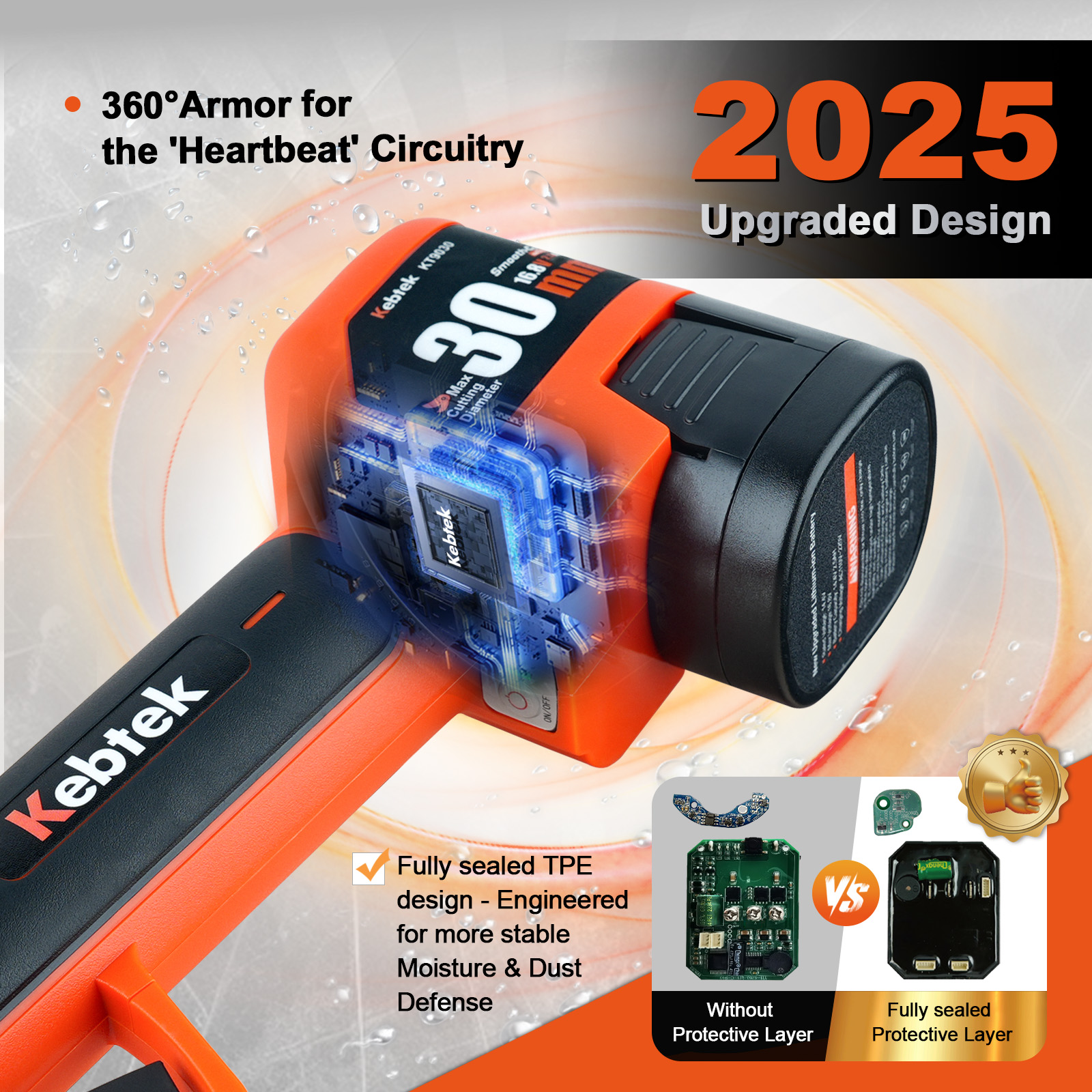 2025 New 16.8V 30MM Kpro Electric Pruner-KT9030