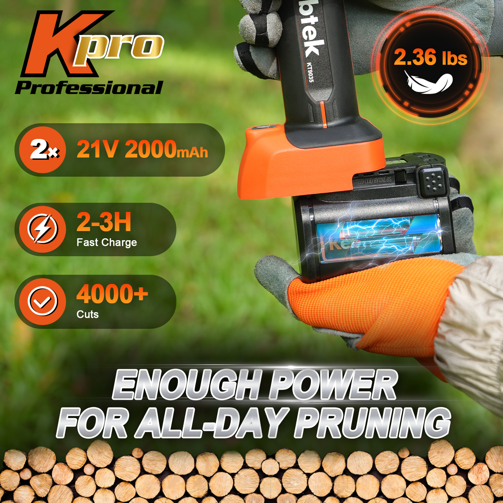 21V 2Ah Lithium-ion Battery-Compatible with KT933/KTE-35/KT9035/KT940