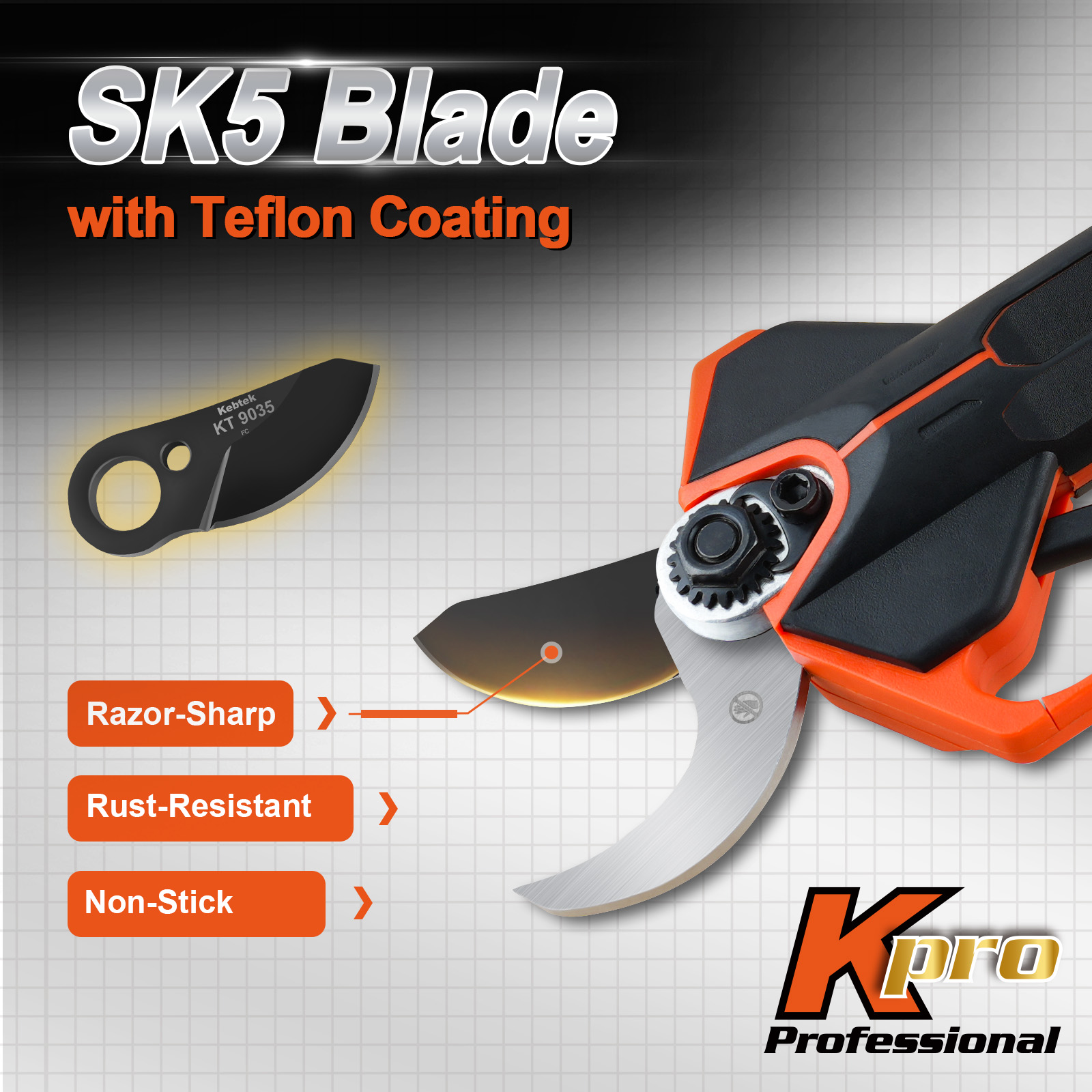 Blade Compatible with KT9035 35MM Electric Pruner