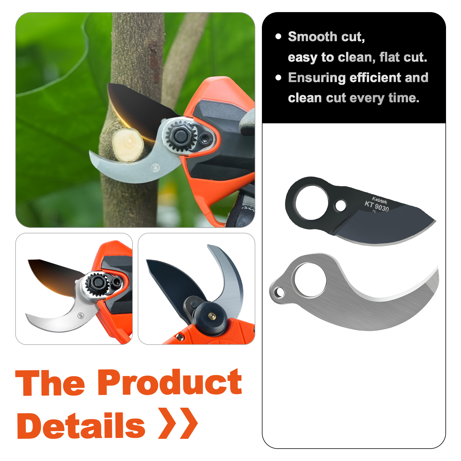 Blade Compatible with KT9030 30MM Electric Pruner