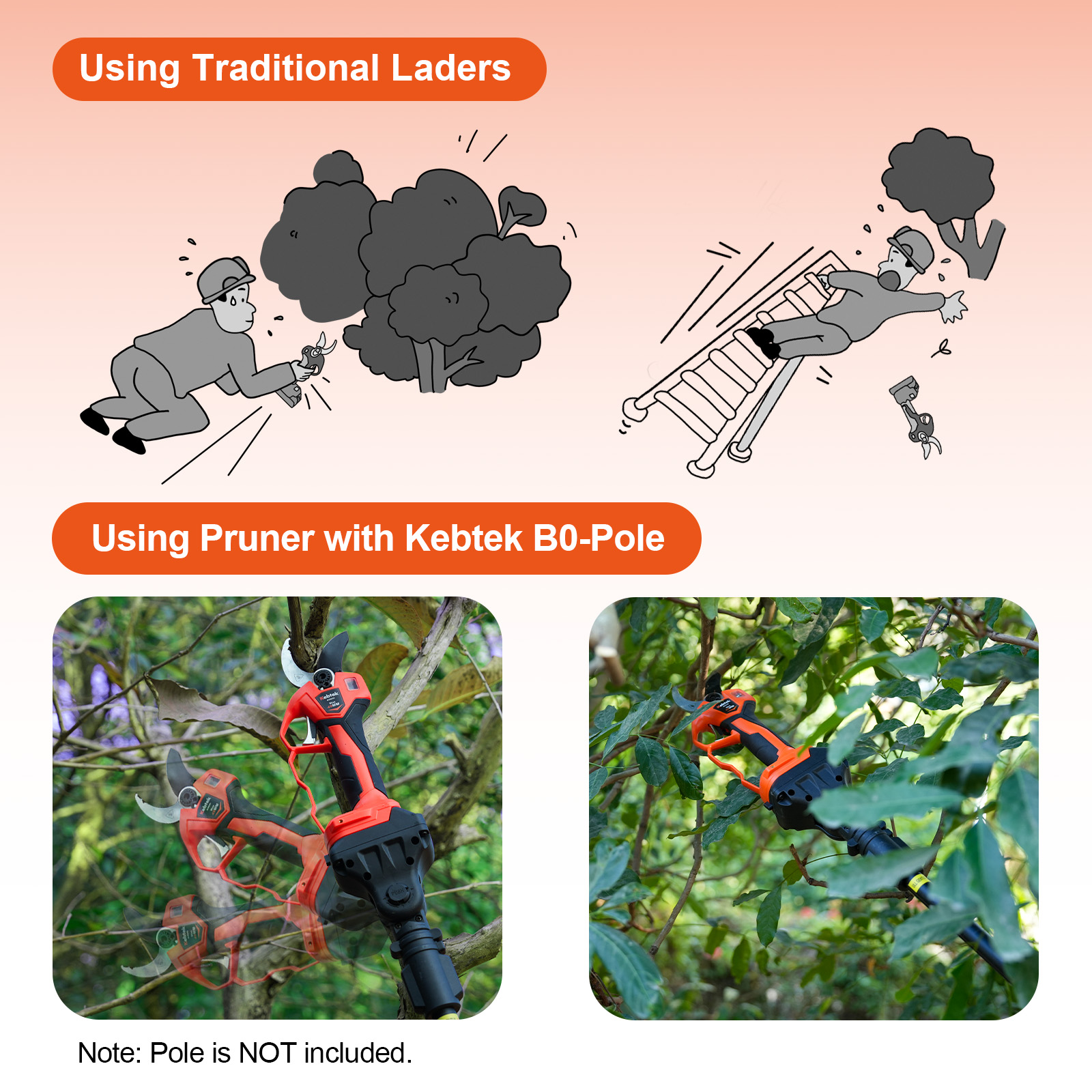 [2026 NEW] 21V 40MM KST Electric Pruning Shears B06640