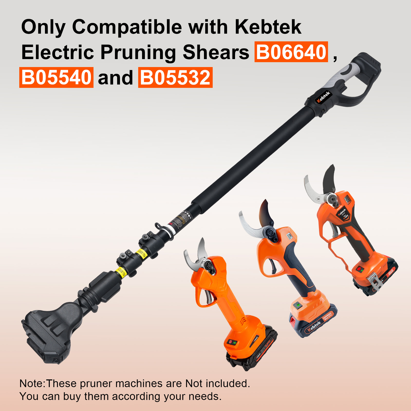 Extendable Pole for B05540/B06640 21V 40MM KST Electric Pruner