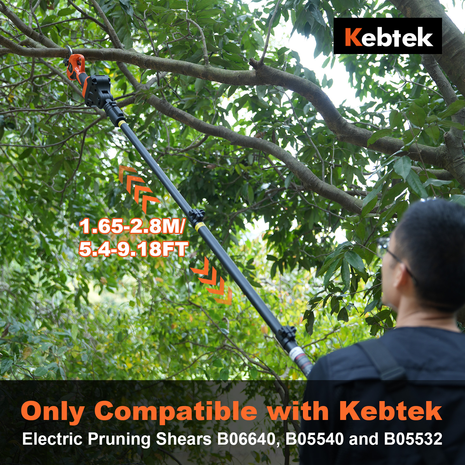 Extendable Pole for B05540/B06640 21V 40MM KST Electric Pruner