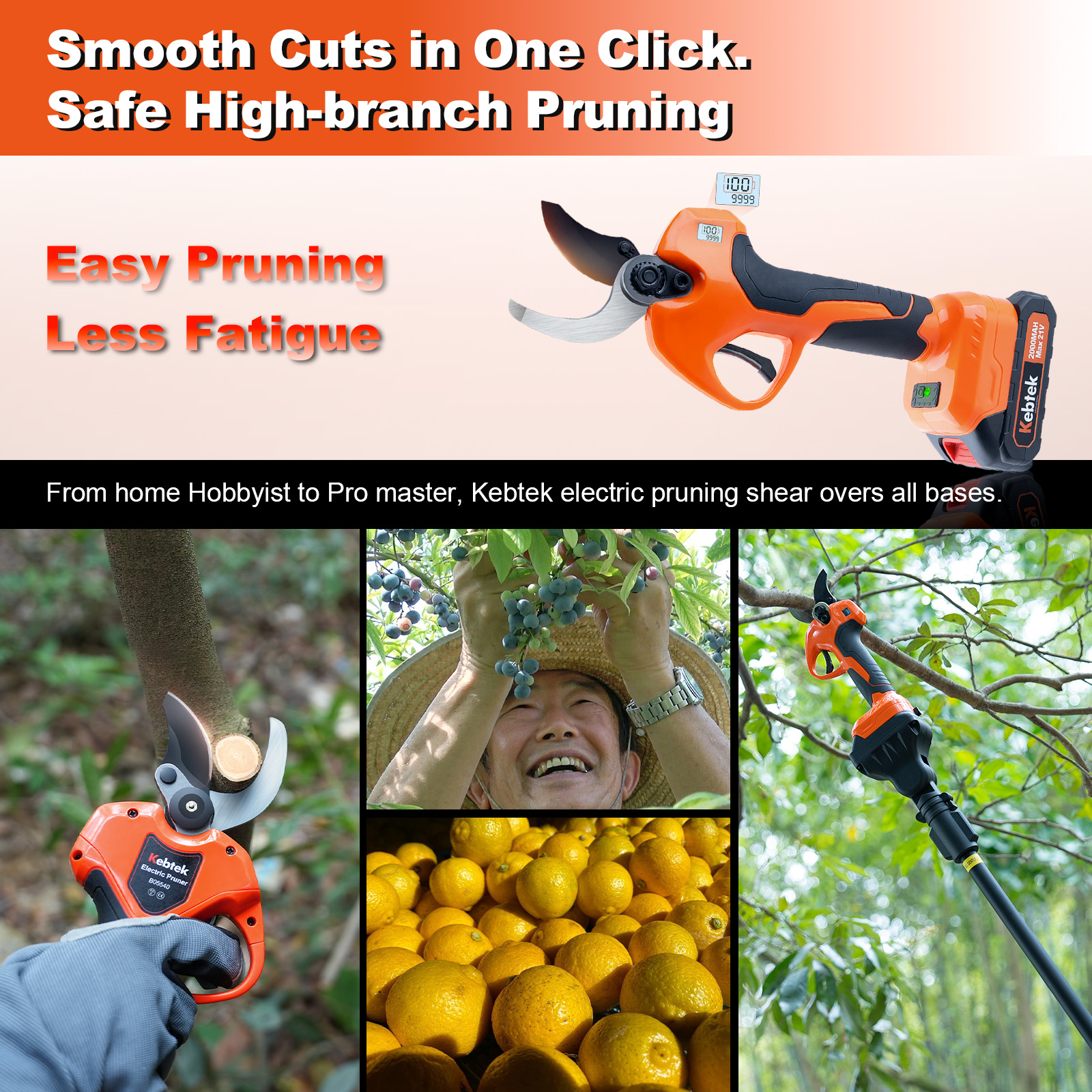 [2025 NEW] 21V 40MM Electric Pruning Shears B05540