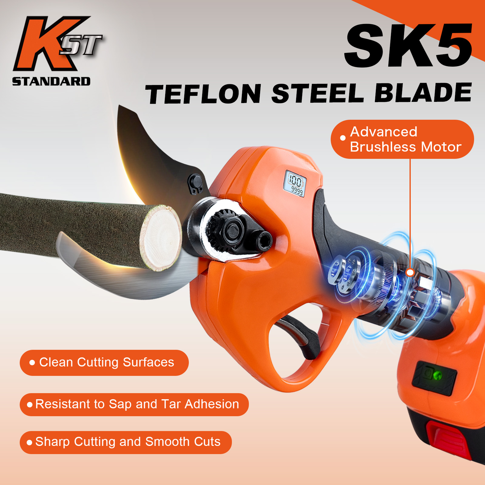  21V 40MM Electric Pruning Shears KST (Only Pruner Body Machine)  B05540-body