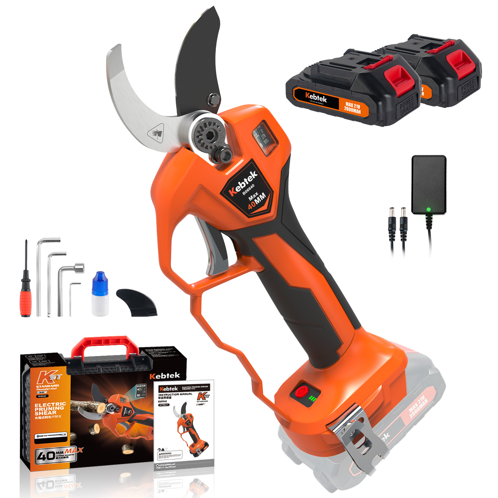 [2026 NEW] 21V 40MM Electric Pruning Shears B06640
