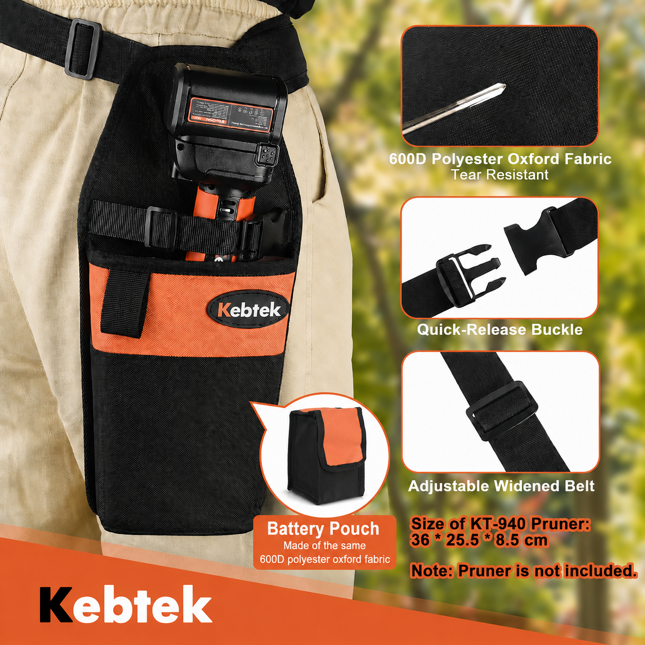 2026 NEW Electric Pruner Holster & Battery Pouch Combo with Belt