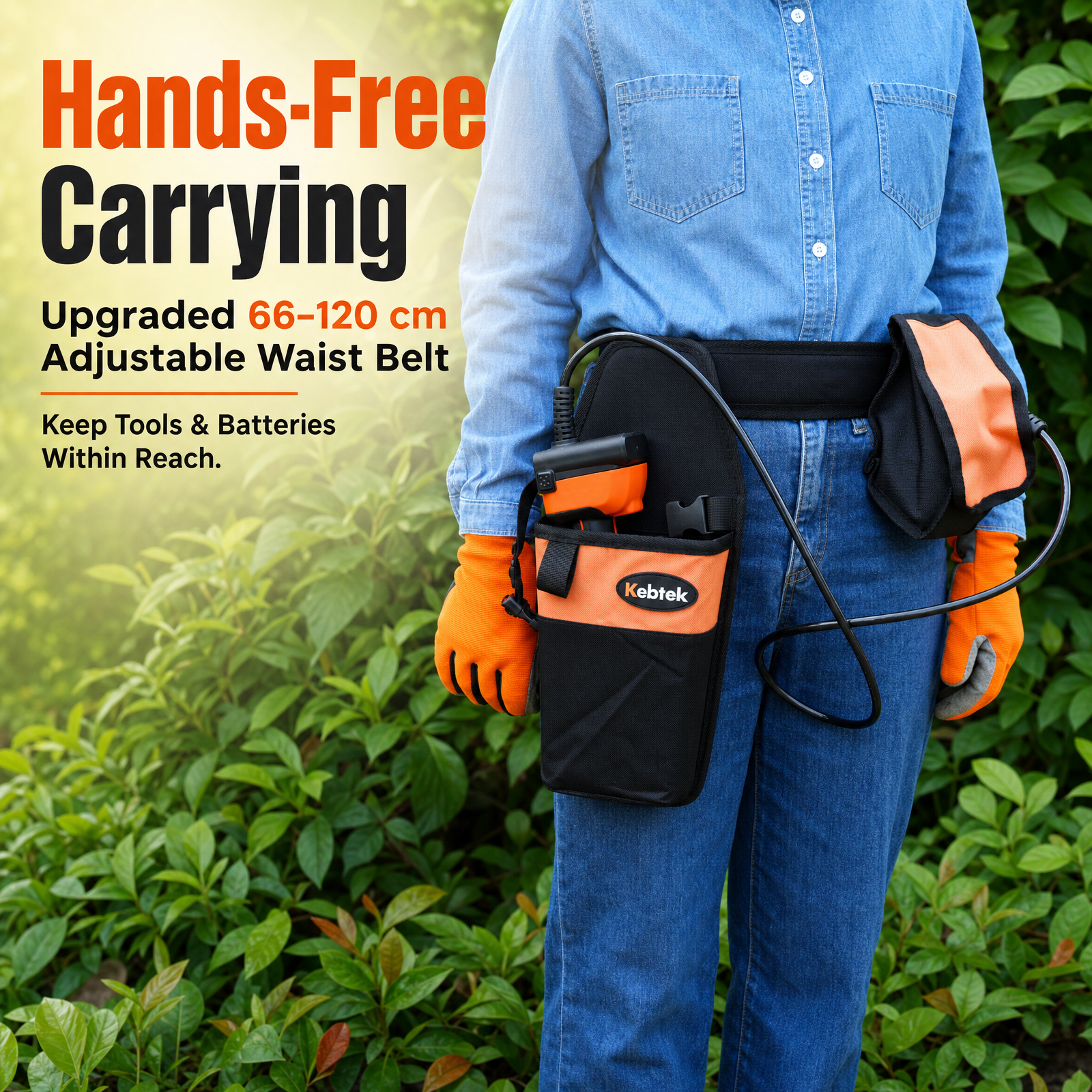 2026 NEW Electric Pruner Holster & Battery Pouch Combo with Belt