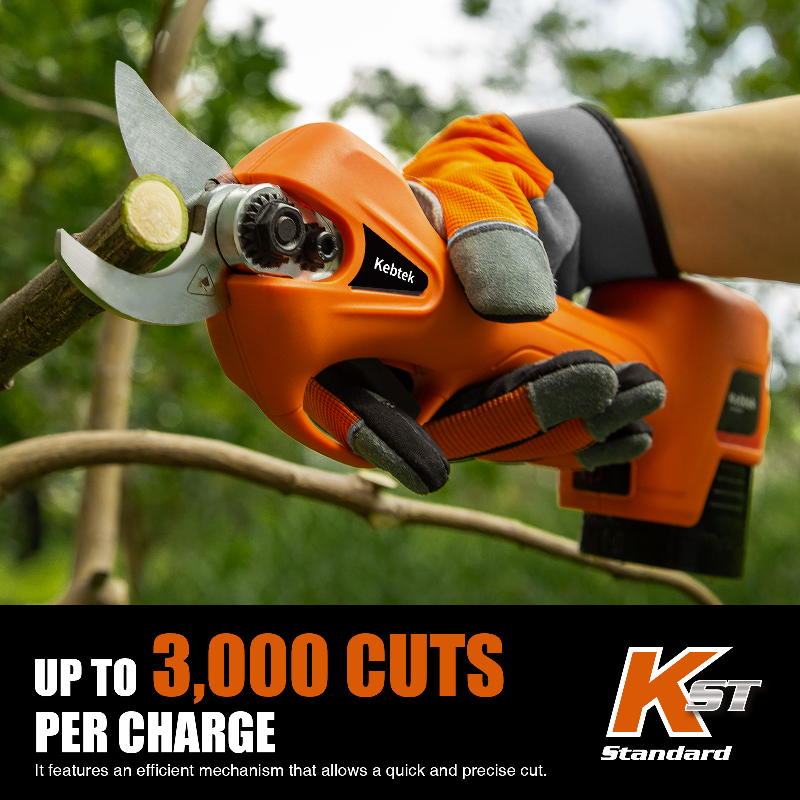 Battery operated pruning shears Cordless 2 Pack 2Ah Lithium Battery 25mm[1inch] Cutting diameter Model NO:YDN-B007