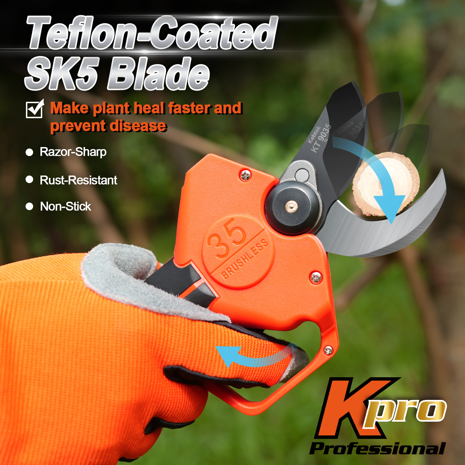 2025 NEW 35MM Electric Pruner Kpro KT9035